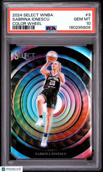 2024 Panini Select WNBA Color Wheel Sabrina Ionescu #3 PSA 10