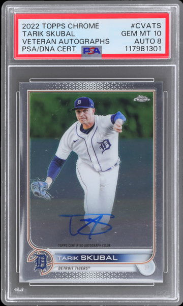2022 Topps Chrome Tarik Skubal Veteran Autograph PSA 10 AUTO