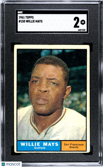 1961 Topps Willie Mays #150 SGC 2