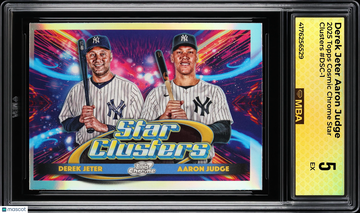 2025 Topps Cosmic Chrome Star Clusters Derek Jeter Aaron Judge #DSC-1 MBA 5