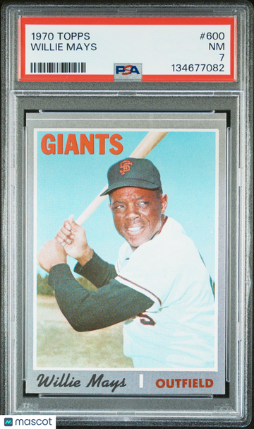 1970 Topps Willie Mays #600 PSA 7