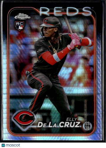 Elly De La Cruz 2024 Topps Chrome RC Logofractor Cincinnati Reds