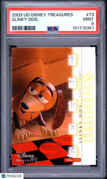 2003 Upper Deck Disney Treasures Slinky Dog #73 PSA 9