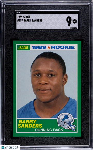 1989 Score Barry Sanders #257 SGC 9