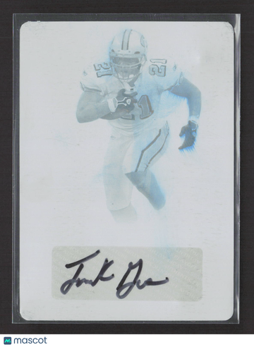 2008 Donruss Threads Frank Gore #118 Cyan Printing Plate /1 Printing Plate