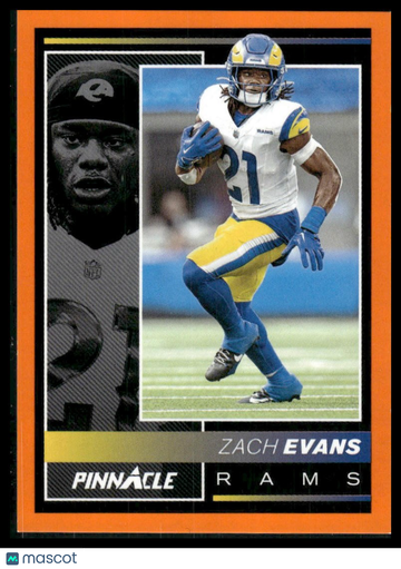 2024 Panini Encore Zach Evans #117 Orange SN