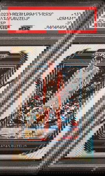 2023-24 Panini Prizm Draft Picks Prizm Silver #13 Matas Buzelis PSA 10