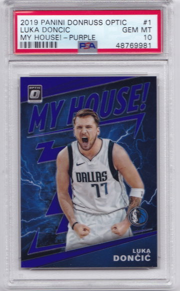 2019 Luka Doncic My House Purple PSA 10