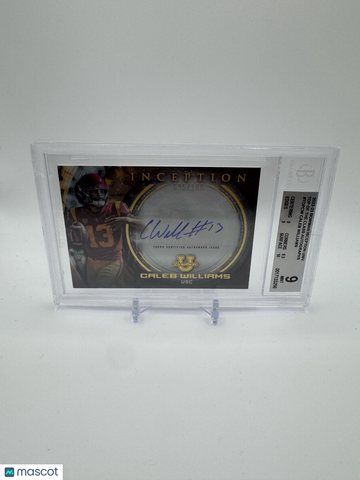 2022 Bowman Inception University Top of the Class Autographs Caleb Williams BGS 9 Auto 10