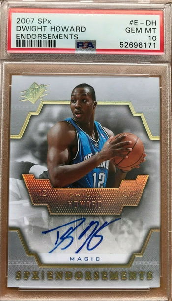 Dwight Howard 2007-08 Upper Deck SPX Endorsements Auto autograph PSA 10 GEM MINT