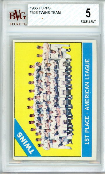 1966 TOPPS TWINS TEAM BVG 5