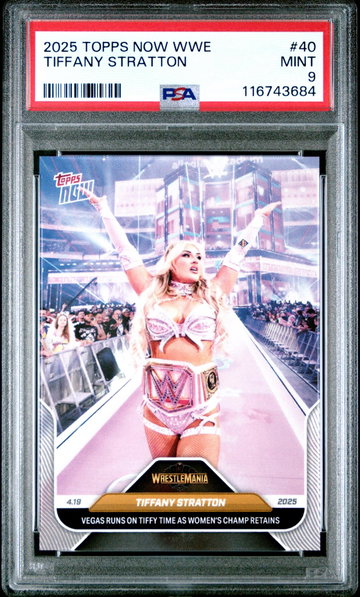 2025 Topps Now WWE Tiffany Stratton #40 PSA 9