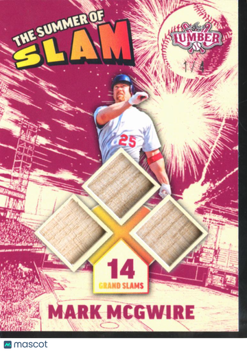 Mark McGwire 2025 Leaf Lumber The Summer of Slam Game-Used Bat St. Louis Cardinals