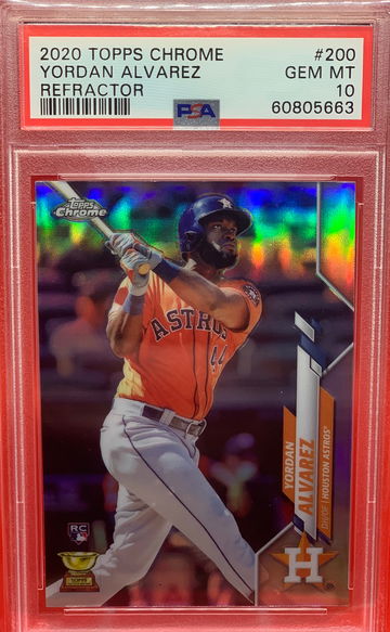 2020 Topps Chrome Yordan Alvarez Refractor PSA10 GEM MINT
