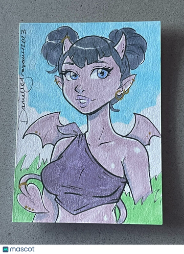 2023 5FINITY JULY SUCCUBUS SWEETHEARTS DANIELLE GRANSAULL SKETCH CARD