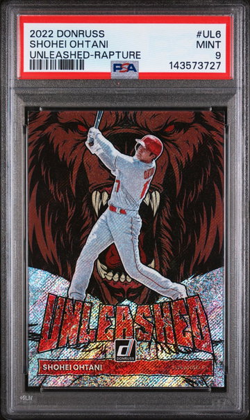 2022 Panini Donruss Unleashed Rapture Shohei Ohtani #UL-6 PSA 9