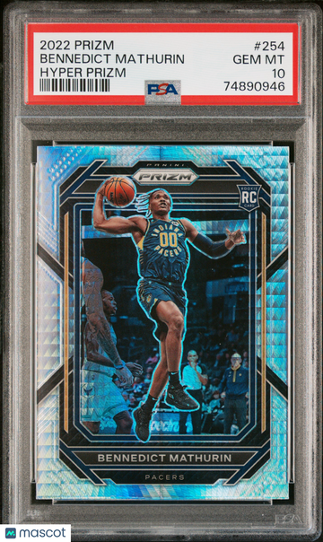 2022 Panini Prizm Bennedict Mathurin #254 Hyper PSA 10