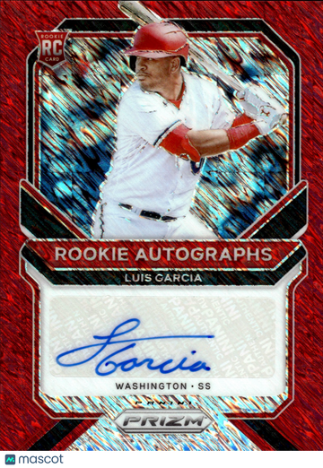 2021 Panini Prizm Luis Garcia #RA-LVG Red Shimmer /7 RC