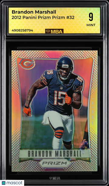 2012 Panini Prizm Brandon Marshall #32 Prizm MBA 9