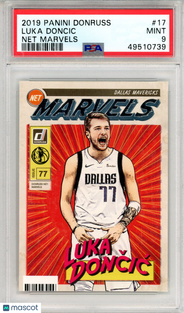 2019 Panini Donruss Net Marvels Luka Doncic #17 PSA 9