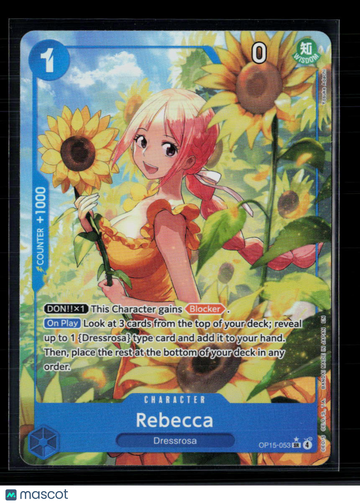 2023 One Piece Card Game Awakening of the New Era Rebecca Holo Alternate Art #OP05-053