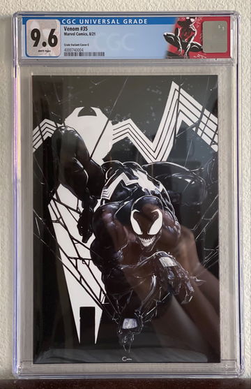 Venom #35 (Legacy 200) Clayton Crain Black Venom Virgin CGC 9.6