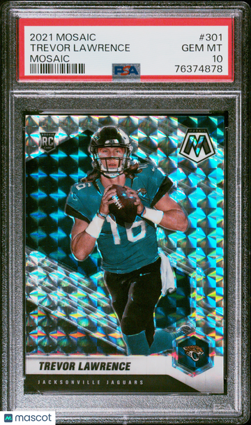 2021 Panini Mosaic Trevor Lawrence #301 Rookie PSA 10