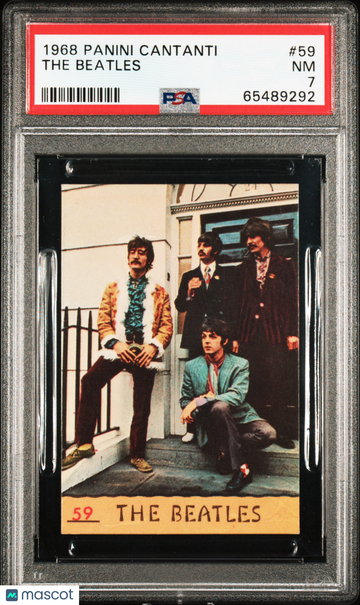1968 Panini Cantanti The Beatles #59 PSA 7