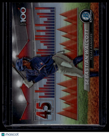 2024 Bowman Sebastian Walcott #BTP-45 Bowman Scouts' Top 100