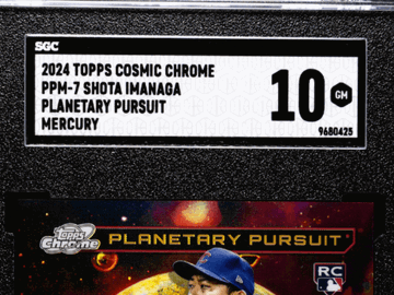 2024 Topps Cosmic Chrome Shota Imanaga #PPM-7 Planetary Pursuit Mercury SGC 10