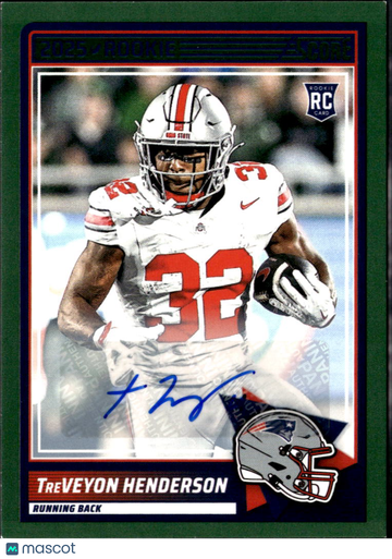 2025 Panini Score Football TreVeyon Henderson #59 RC