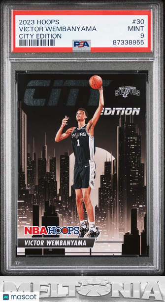 2023-24 Hoops Victor Wembanyama #30 City Edition RC PSA 9