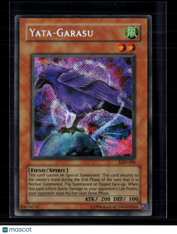 2003 Yu-Gi-Oh! Legacy of Darkness Yata-Garasu Holo Secret Rare