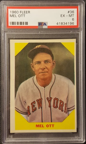 1960 Fleer Mel Ott PSA 6