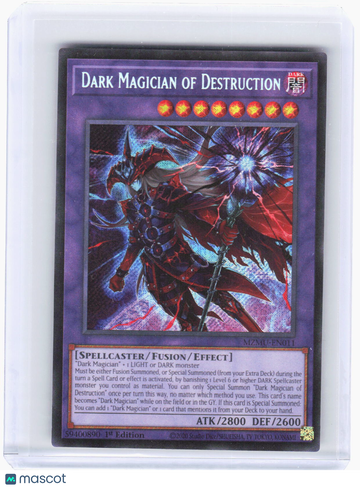 Maze of Muertos Dark Magician of Destruction Foil Secret Rare 1st Edition #MZMU-EN011