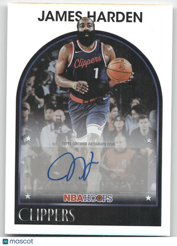 2025 NBA Hoops 1989 Signatures James Harden #89S-JH