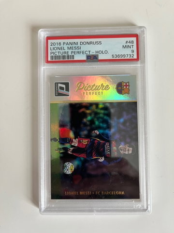 Lionel Messi 2016 Donruss Picture Perfect Holographic #48 Holo  PSA 9