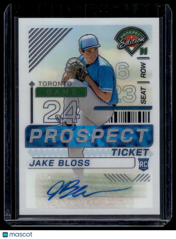2024 Panini Prospect Edition Jake Bloss #186 Silver Holo RC Panini Authentic