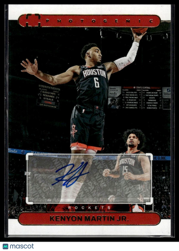 2022-23 Panini PhotoGenic Kenyon Martin Jr. #VA-JHR Veteran Autographs AU
