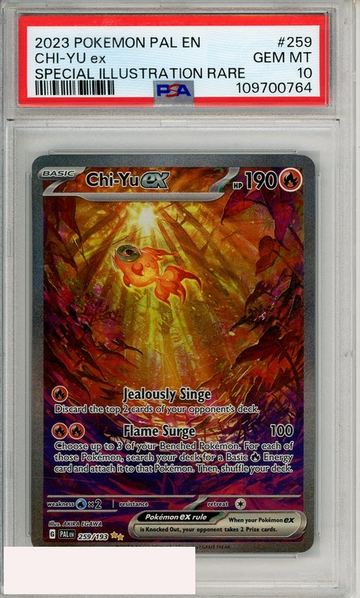 2023 POKEMON PAL EN-PALDEA EVOLVED CHI-YU EX #259 SPL ILL RARE PSA 10