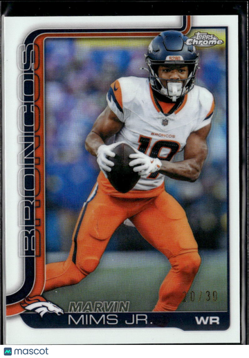 Marvin Mims Jr. 2025 Topps Chrome /30 Denver Broncos