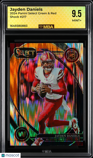2024 Panini Select Jayden Daniels #217 Black & Gold Shock MBA 9.5