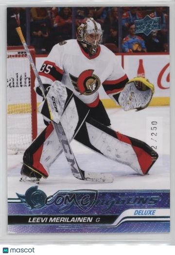 2023-24 Upper Deck Series 1 - [Base] - Deluxe Leevi Merilainen #247 Deluxe Rookie 092/250