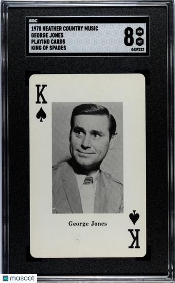 1970 Heather Country Music Playing Cards George Jones King Of Spades SGC 8