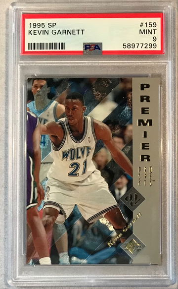 Kevin Garnett 1995 Upper Deck SP Rookie Card #159 - PSA 9 MINT