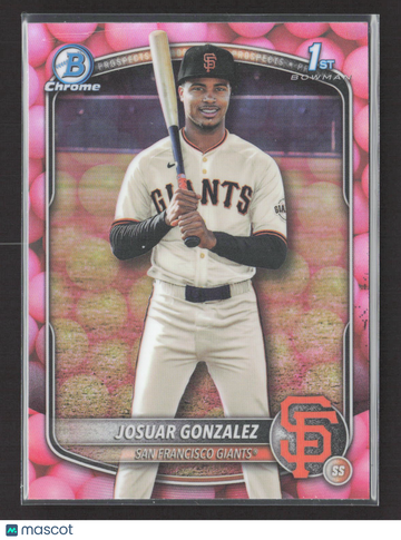 2025 Bowman Chrome Josuar Gonzalez #BCP-153 Pink