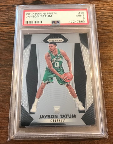 PSA 9 Jayson Tatum 2017 Prizm #16