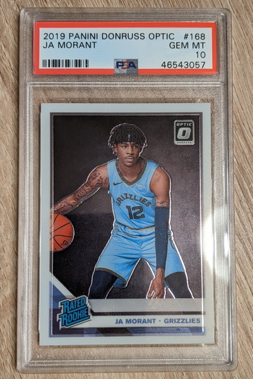 Ja Morant 2019 Optic #168 PSA 10