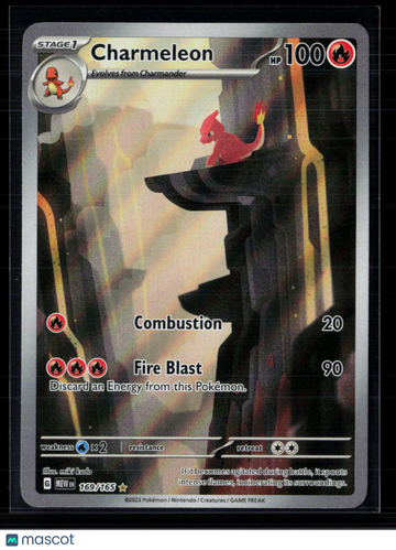 2023 Scarlet & Violet 151 Charmeleon Holo Secret Rare #169/165