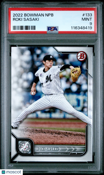 2022 Bowman NPB Roki Sasaki #133 PSA 9
